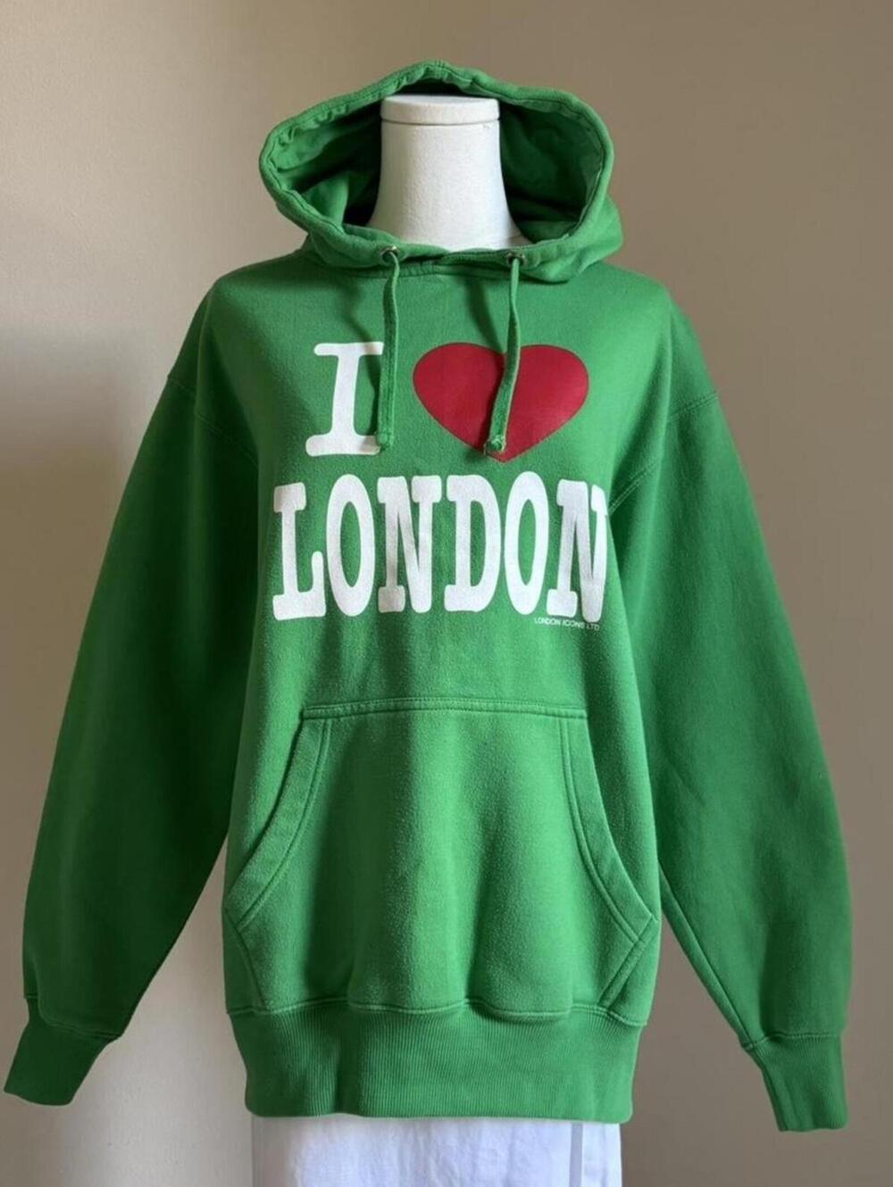 “I ❤️ London” hoodie in green